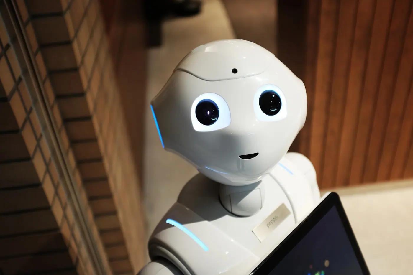 A robot representing AI-driven automation
